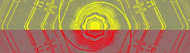 Tunnel Neon Ciano Verde Ottagono VjLoops 60fps 32:9 Super Ultrawide Screensaver