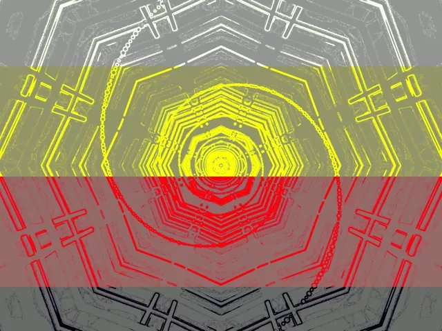 Νέον Τούνελ Κυανό Πράσινο Πεντάγωνο Δίνη VJ Loop 4:3 Classic 60fps Προφύλαξη Οθόνης