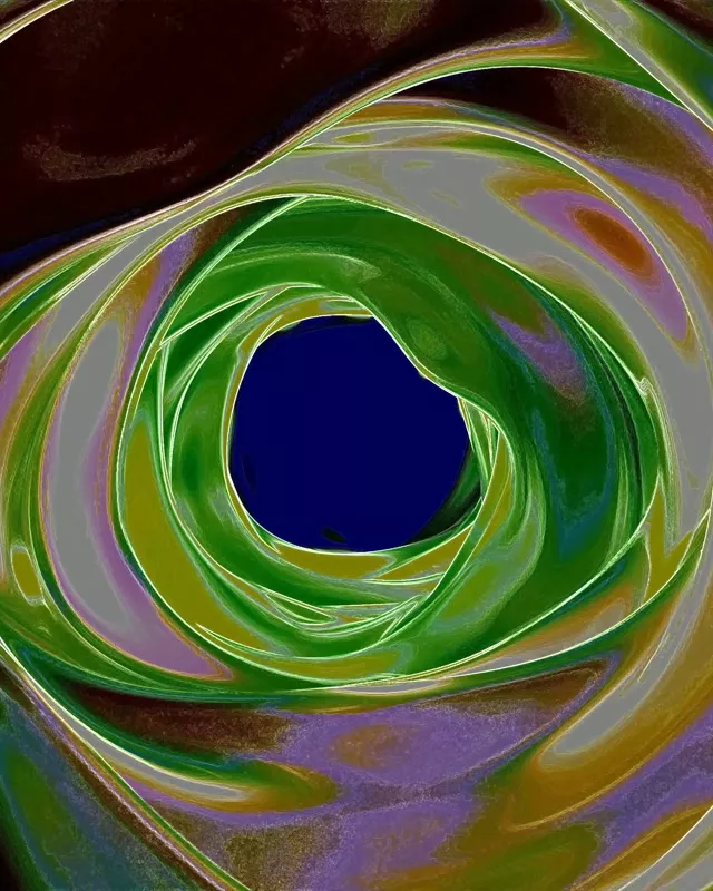 Неонски тунел чувар на екран зелен вртлог водоврт 4:5 instagram 60fps VJLoops windows 11