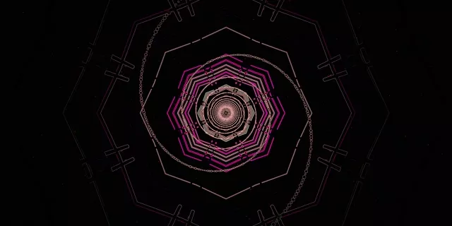 नीयॉन टनल ऑक्टागन वोर्टेक्स VJ Loop 2:1 यूनिविजियम 60fps स्क्रीनसेवर