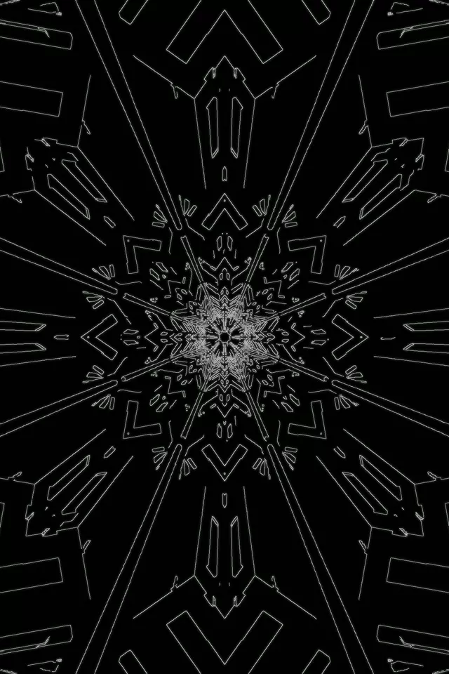 Kaleidoscope Neon Tunnel 2:3 Portrait 60fps Screensaver VJ Loop