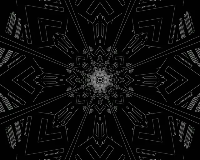 Kaleidoscope Neon Tunnel 5:4 Industrial VJ Loop 60fps Screensaver