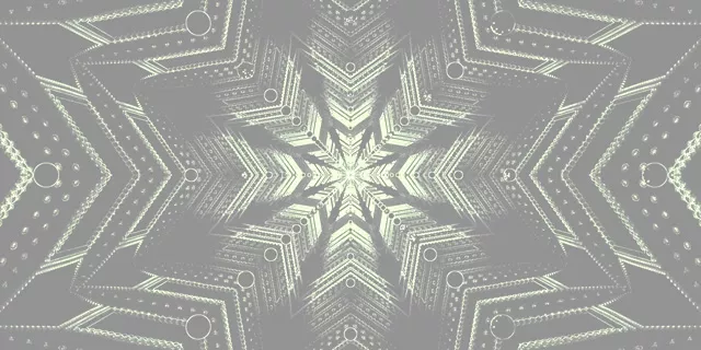 Neon Tunnel Schneeflocke Grau Screensaver 2:1 Univisium 60fps VJ Loop