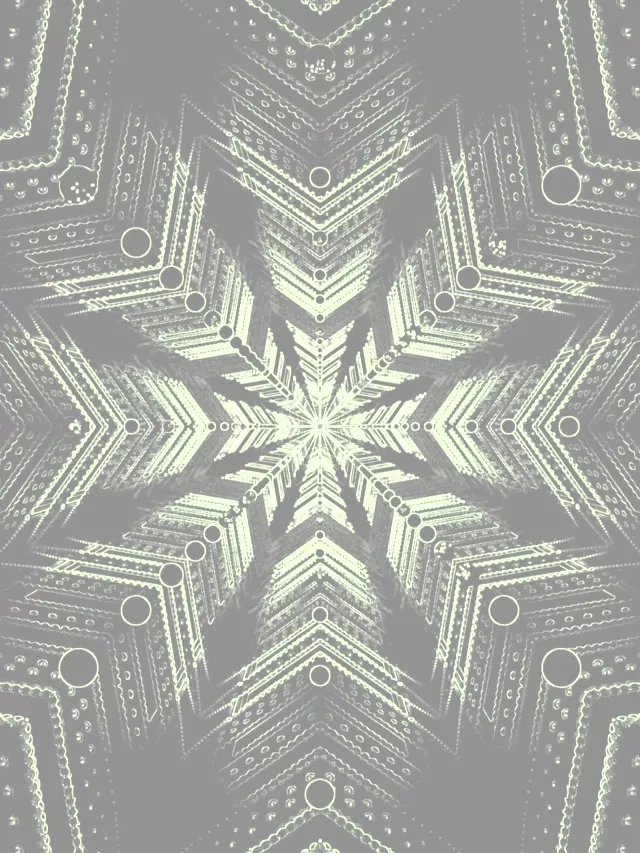 نفق النيون ندفة الثلج الرمادية نجمة شاشة توقف 3:4 آيباد بورتريه 60fps VJ Loop