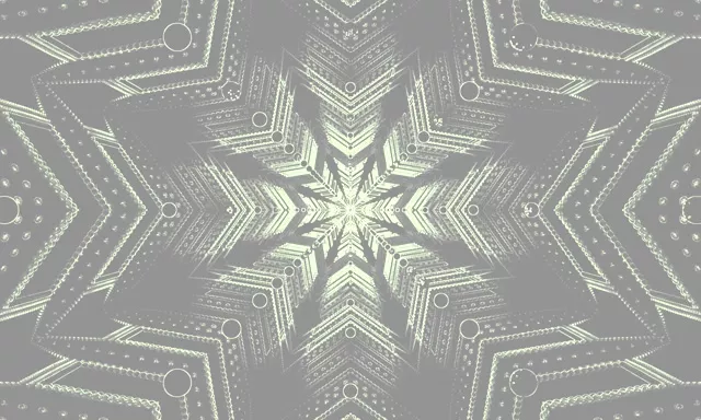 Neon Alagút Hópehely Szürke Csillag Képernyővédő 5:3 Széles 60fps VJ Loop