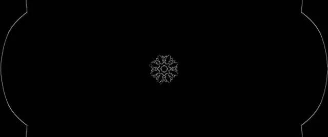 Neon Tunnel Snowflake Mandala 2.39:1 Cinemascope 60fps Screensaver Vj Loop