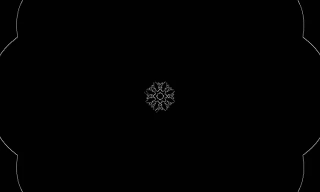 Неонов Тунел Снежинка Мандала VJLoops 5:3 Wide 60fps Скрийнсейвър