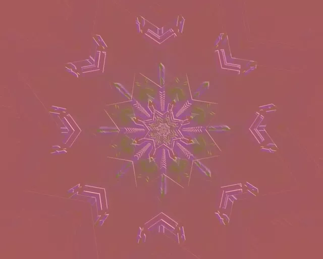 霓虹隧道雪花紫粉 60fps 5:4 工業規格螢幕保護程式 VJ Loop