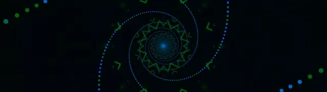 Neon Tunnel Spirale Blau-Grün Bildschirmschoner 32:9 Super Ultrawide 60fps VJ Loop