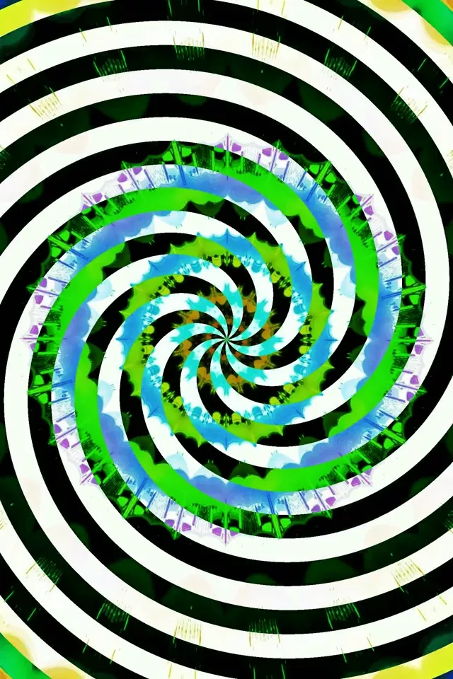 Spiraling Neon Tunnel Vortex Loop 2:3 Portrait 60fps Screensaver Animation