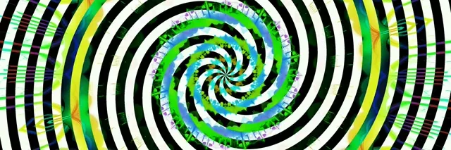 Neon Tunnel Spiraling Vortex Loop 3:1 Ultrawide 60fps VJ Animation Screensaver