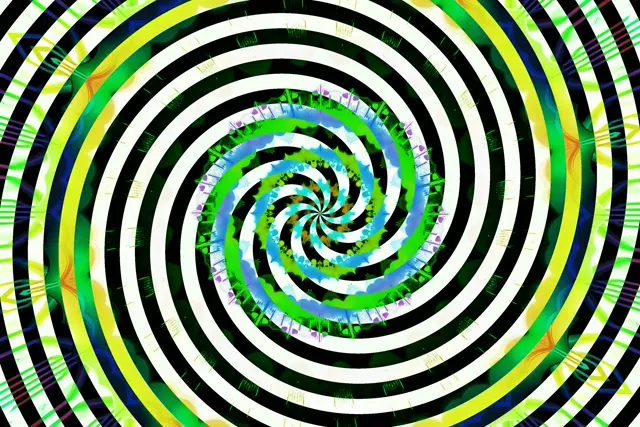 Spiraling Neon Tunnel VJ Loop 60fps 3:2 Surface Screensaver Animation