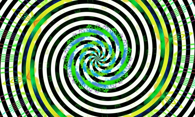 Spiraling Neon Tunnel VJ Loop 5:3 Wide 60fps Screensaver Motion Background