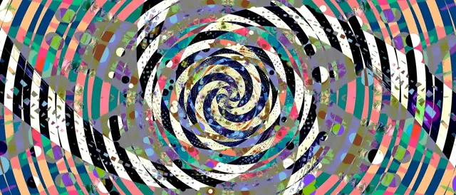 Neon Tunel Špirála Vortex Ružová Zelená VJLoops 21:9 Ultrawide 60fps Šetrič Obrazovky