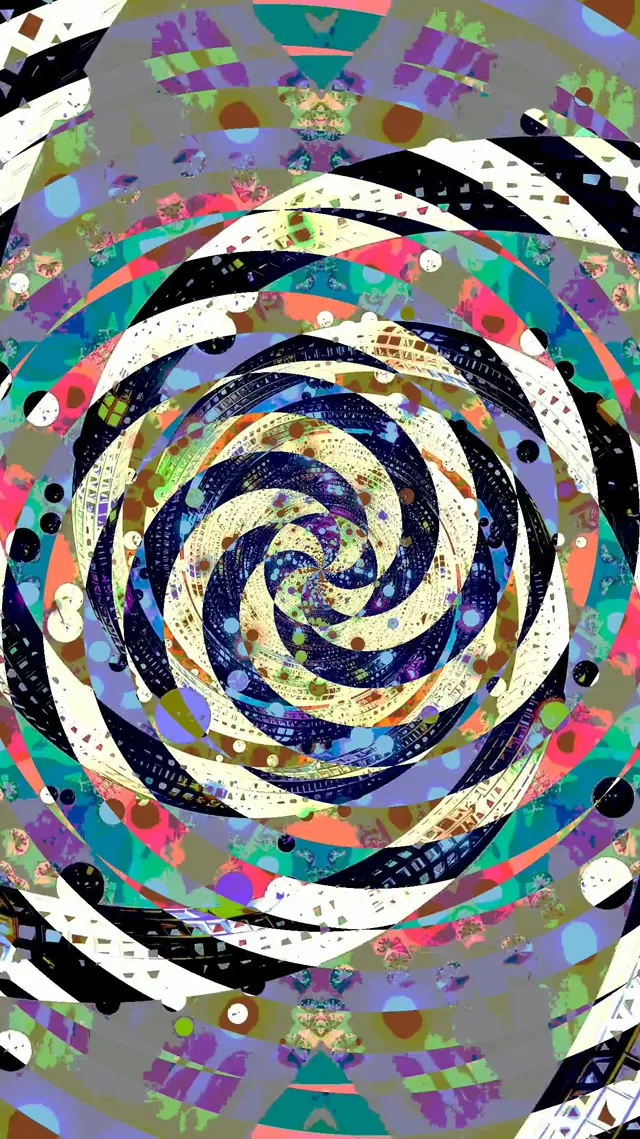 Neon Alagút Spirál Örvény Rózsaszín Zöld 9:16 Reels 60fps Képernyővédő Vj Loop