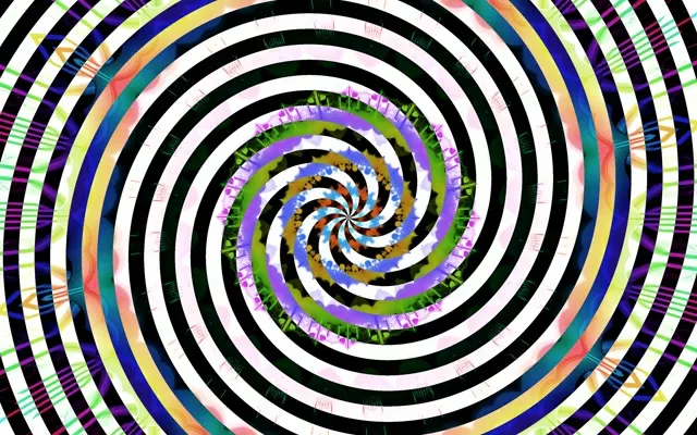 Neonin tunneli spiraalin pyörtö 16:10 MacBook 60fps Screensaver VJLoops