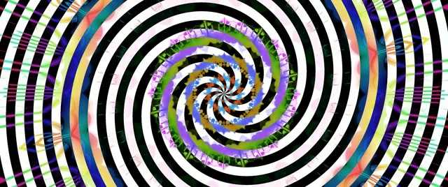 Psihedeliskā Spirāle Neon Tunnel VJLoops 2.39:1 Cinemascope 60fps Ekrānsaudzētājs