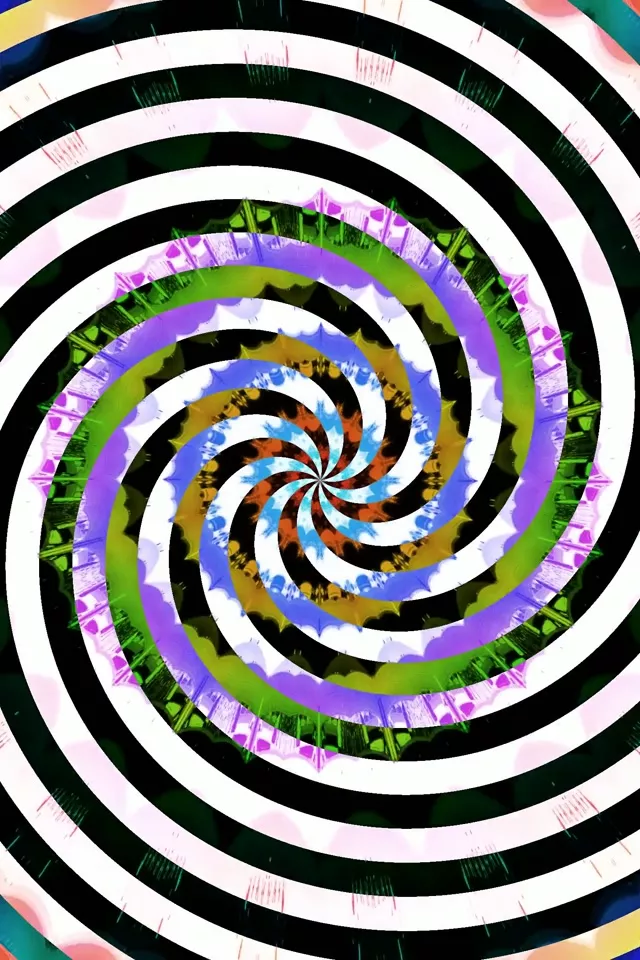 Spiraling Neon Tunnel Vortex Loop | 2:3 Portrait 60fps Screensaver