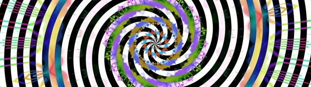 Hipotetičen Spiral Vortex Neonski Tunel 32:9 Ultraširoki 60fps VJLoops Screensaver