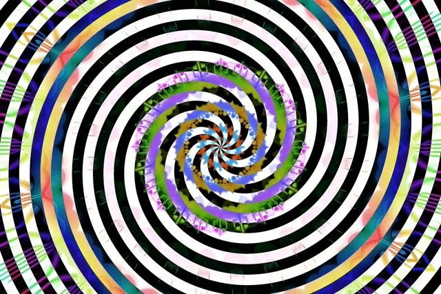 تونل نئونی مارپیچی خواب‌آلود VJLoops 60fps 3:2 اسکریین سیور