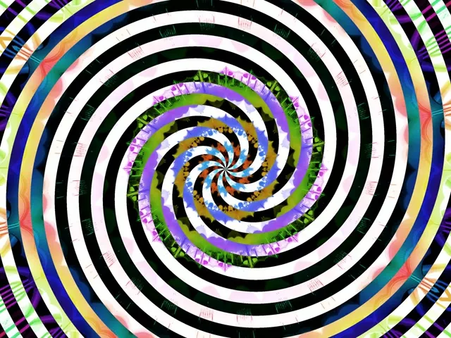 Spiraling Neon Tunnel VJ Loop 4:3 Classic 60fps Screensaver Animation