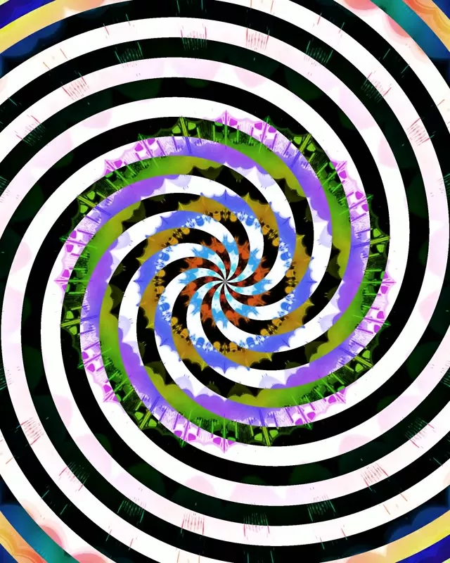 Spiraling Neon Tunnel Vortex Loop 4:5 Instagram 60fps Screensaver