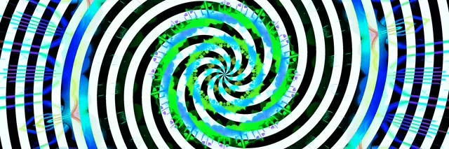 Hypnotic Spiral Neon Tunnel | 3:1 Ultrawide | 60fps VJ Loop Screensaver