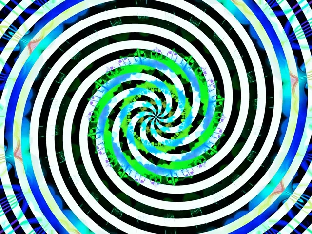 Spiraling Neon Tunnel VJ Loop 4:3 Classic 60fps Screensaver Motion