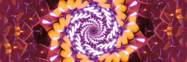 Túnel de neón espiral vórtice 3:1 triple ancho 60fps VJ Loop protector de pantalla