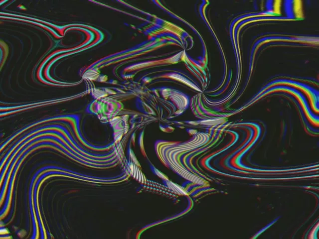 Neon Tunnel Spiraling Chromatic Vortex VJ Loop 60fps 4:3 Screensaver