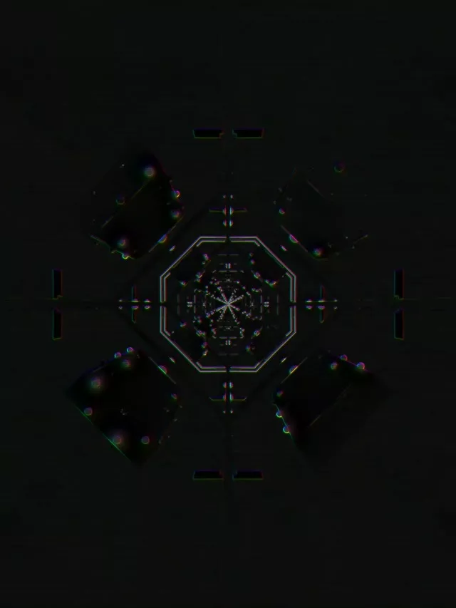 Neon Tunnel Spiraling Hexagon Vortex - 3:4 iPad 60fps Screensaver