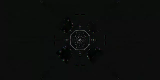 Neon Tunnel Spiraling Octagon Vortex 60fps 2:1 Screensaver