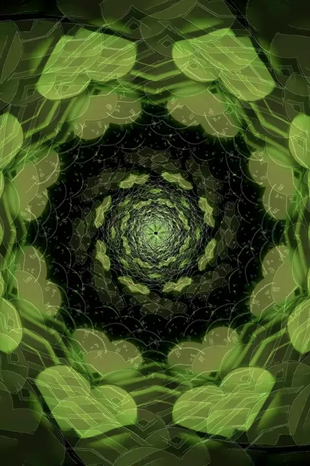 تونل نئون Vortex مارپیچ | 2:3 Portrait 60fps VJLoops صفحه حفاظ