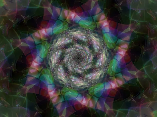 Neon-Tunnel Spiralender Vortex 4:3 Classic 60fps VJ Loop Screensaver