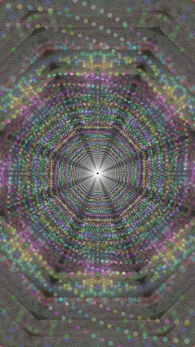 Neon Tunnel Spiraling Vortex Grid 9:16 Reels 60fps Screensaver VJ Loop