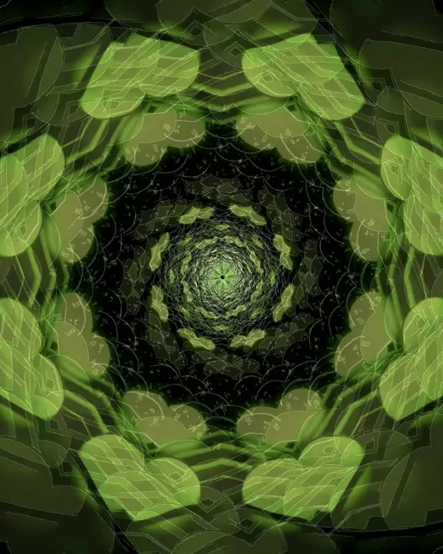 Boucle Vortex Spiral Tunnel Néon 4:5 Instagram 60fps Clip Économiseur d'écran VJ