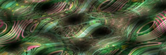 Neon Tunnel Spiraling Vortex VJ Loop 3:1 Triple Wide 60fps Screensaver