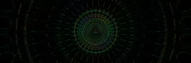 Neon Tunnel Spiraling Vortex VJ Loop 3:1 Ultrawide 60fps Screensaver