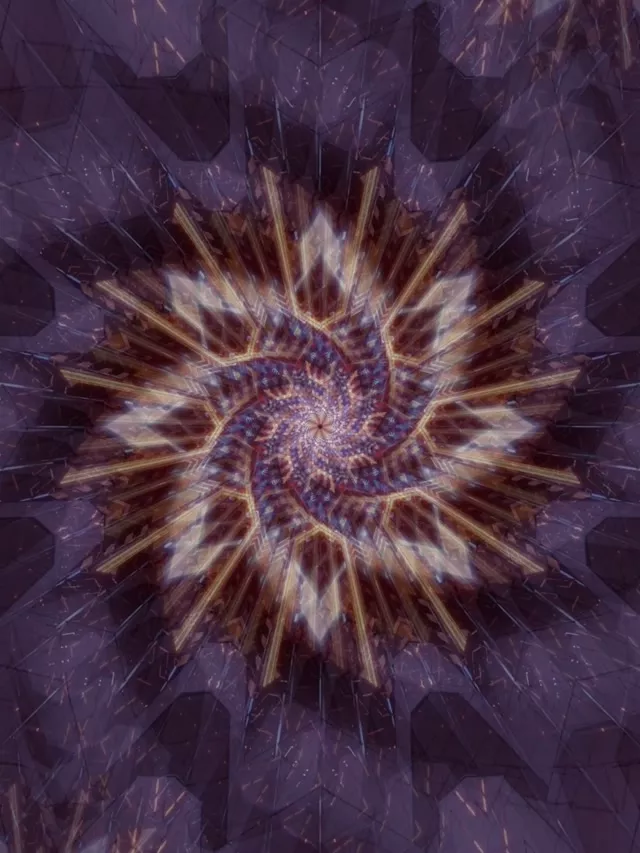 Neon Tunnel Spiraling Vortex VJ Loop 3:4 iPad 60fps Screensaver