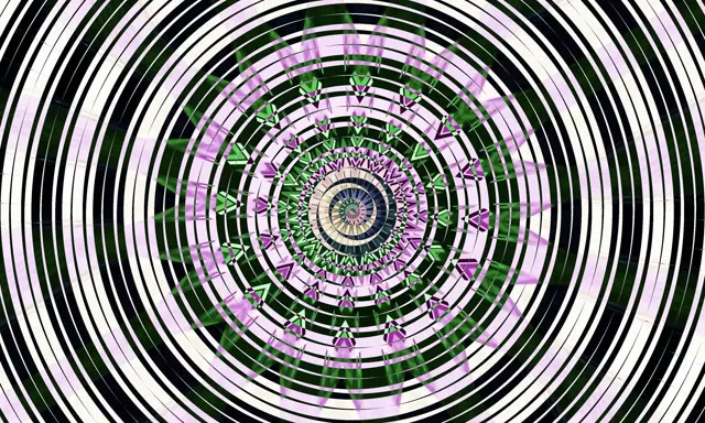 Neon Tunnel Spiraling Vortex VJ Loop 5:3 Wide 60fps Screensaver