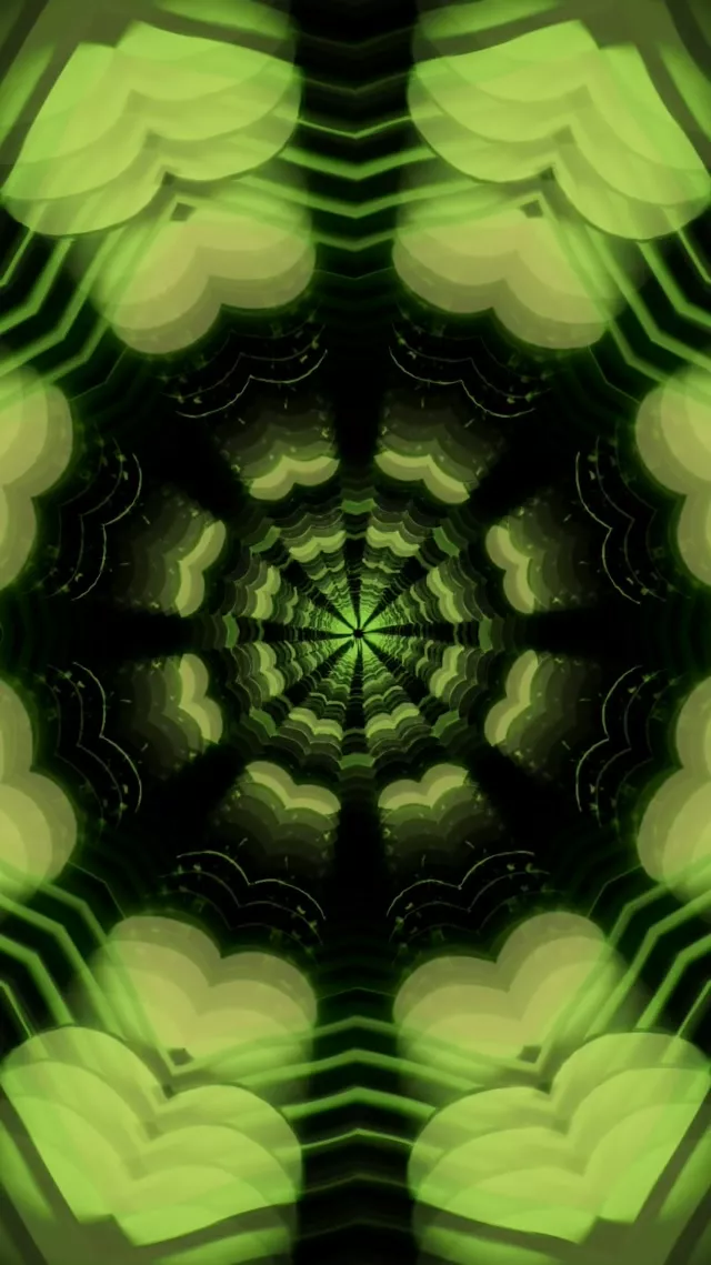 Neon Tunnel Spiraling Vortex VJ Loop 9:16 Reels 60fps Screensaver