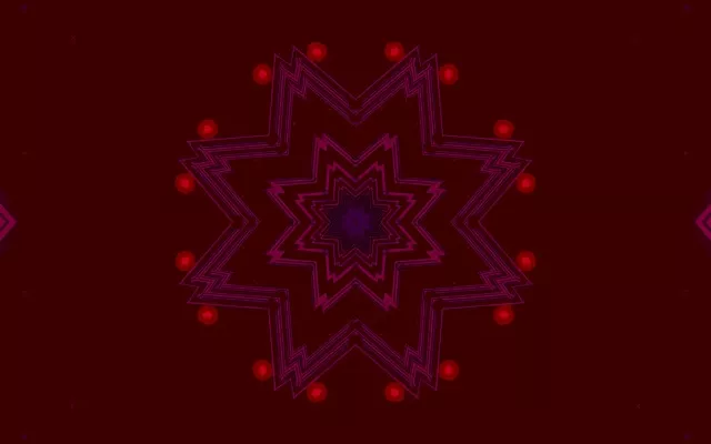 Neon टनल स्टार कैलाइडोस्कोप VJ Loop 16:10 MacBook 60fps स्क्रीनसेवर