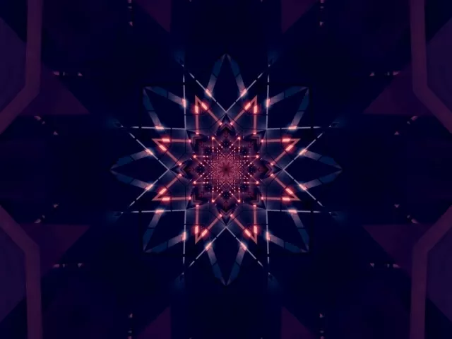 ネオントンネルスター万華鏡 VJLoops 4:3 クラシック 60fps スクリーンセーバー