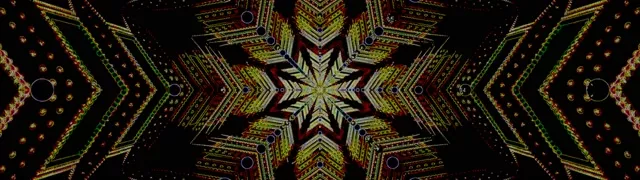 Neon Tunnel Stern Mandala Bildschirmschoner 32:9 Super Ultrawide 60fps VJ Loop