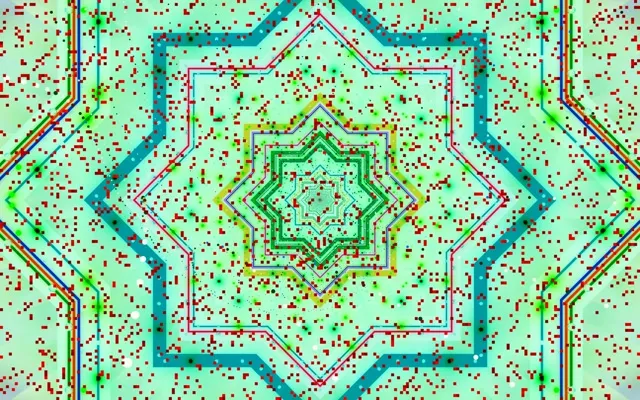 מנהרת ניאון מנדלה כוכב Vj Loop 16:10 macbook 60fps שומר מסך