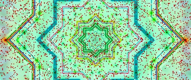 Tunel Neon Mandala Yll 2.39:1 Cinemascope 60fps Screensaver Vj Loop