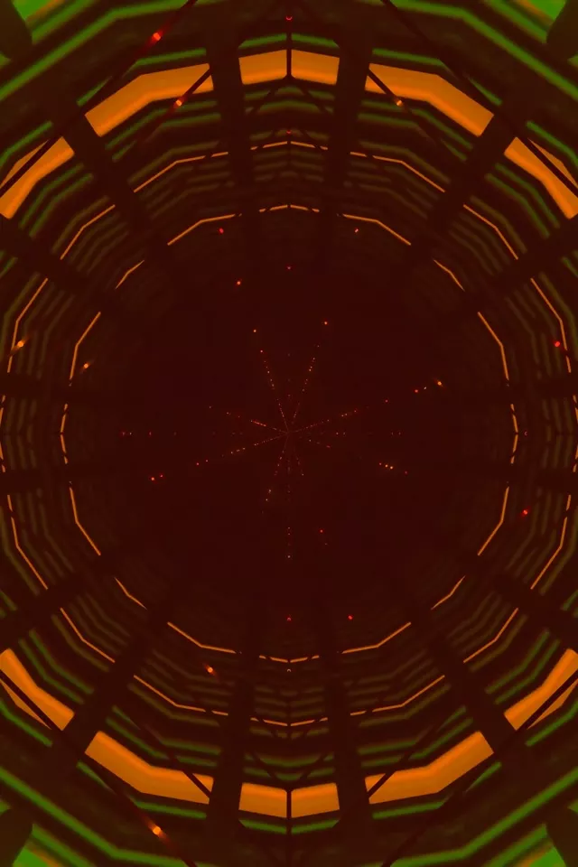 Neon Tunnel Star Vortex 2:3 Photo Portrait 60fps Screensaver Vj Loop