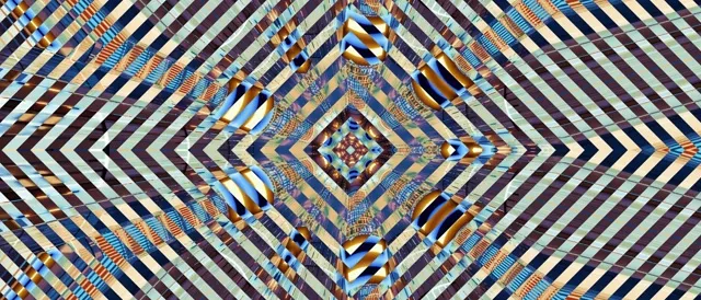 Neon Tunnel Striped Diamond Vortex VJ Loop 21:9 Ultrawide 60fps Screensaver