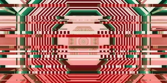 Neon Tunnel Striped Grid VJ Loop 2:1 Univisium 60fps Screensaver