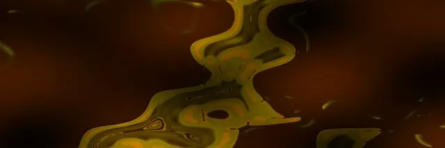 Neon Tunnel Swirling Yellow Vortex VJ Loop 3:1 Triple Wide 60fps Screensaver